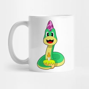 Snake Birthday Candle Cake Mug